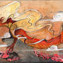 Japanese Painting - Aurora Chinese Dragon