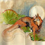 Japanese Painting Fox