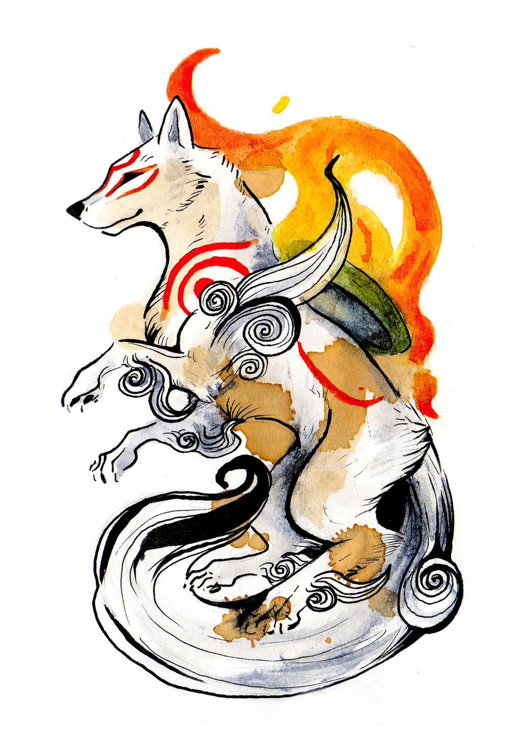 Okami Amaterasu by RubisFirenos on DeviantArt
