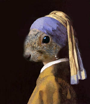 Squirrel with a Pearl Earring