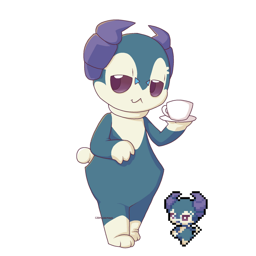 Shiny Indeedee by cosmicdolphin05 on DeviantArt