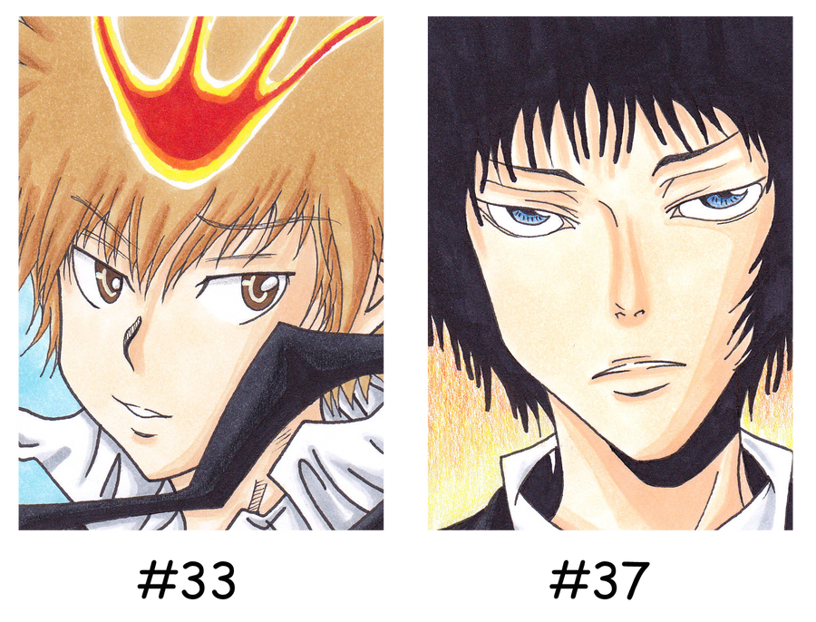 Cacoa cards Katekyo Hitman Reborn - Tsuna Hibari