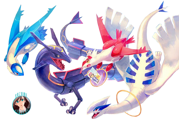 Legendary Pokemon render by AkatsukiAnnie on DeviantArt