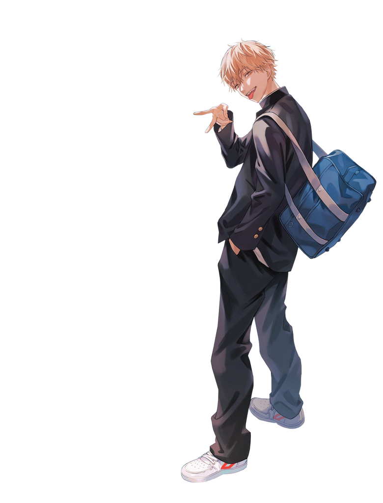 Denji render by AkatsukiAnnie on DeviantArt
