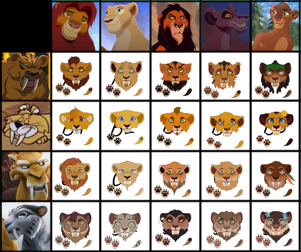 CLOSED - Sabertooth Grid by OhCats-Trash on DeviantArt