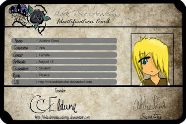 bra -  Adaline Reed ID Card