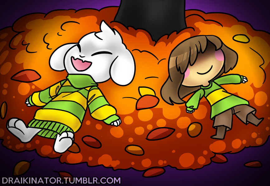 Chara and Asriel