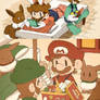 Mario and Luigi are playing. by Uroad7