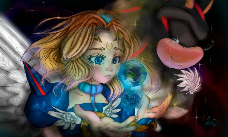 Me and Shadow - for my fan comic book - 3Ds art