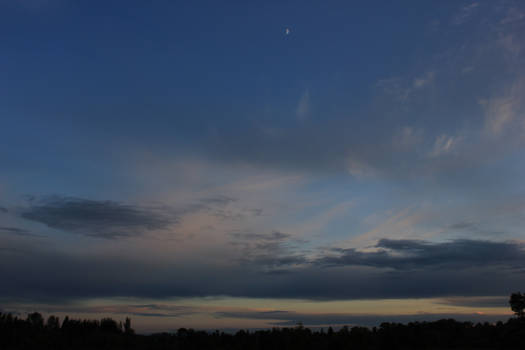 Moon and Sunset