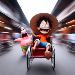 Luffy And Patrick Star