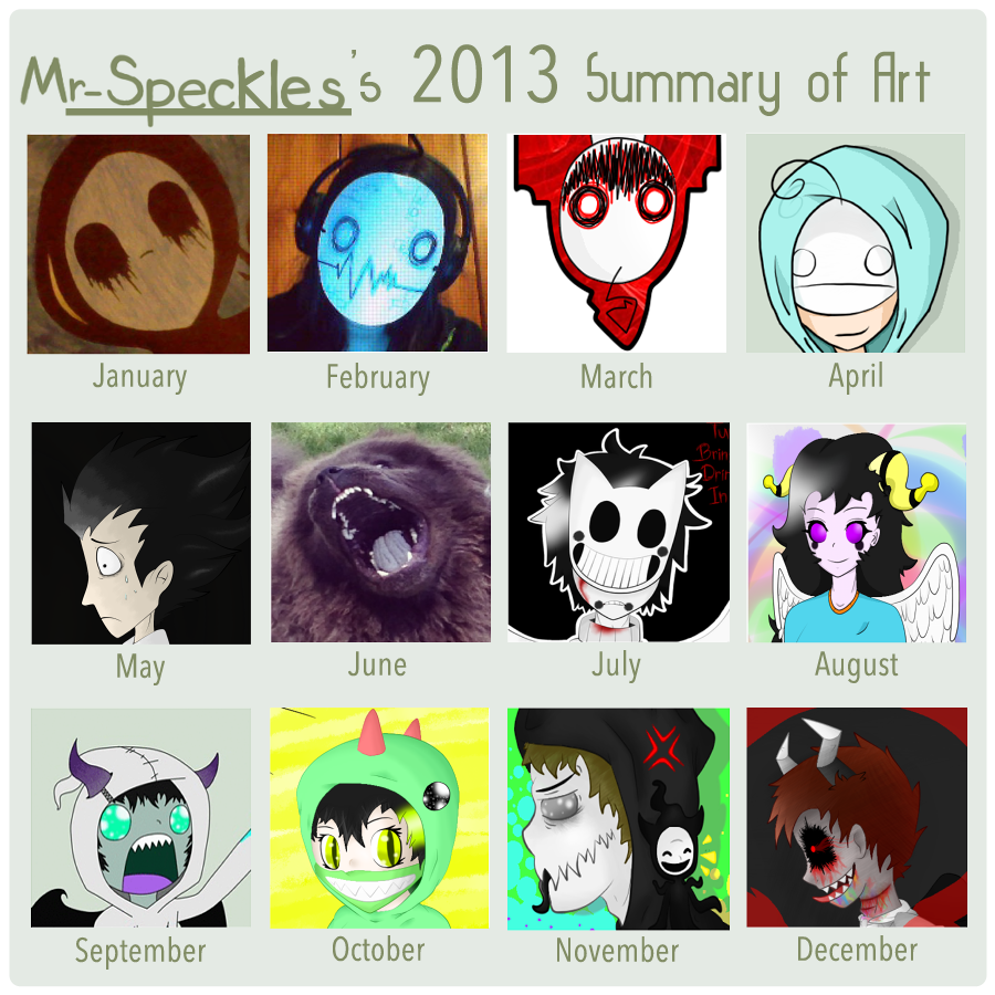 .: 2013 Summary of My Art :.