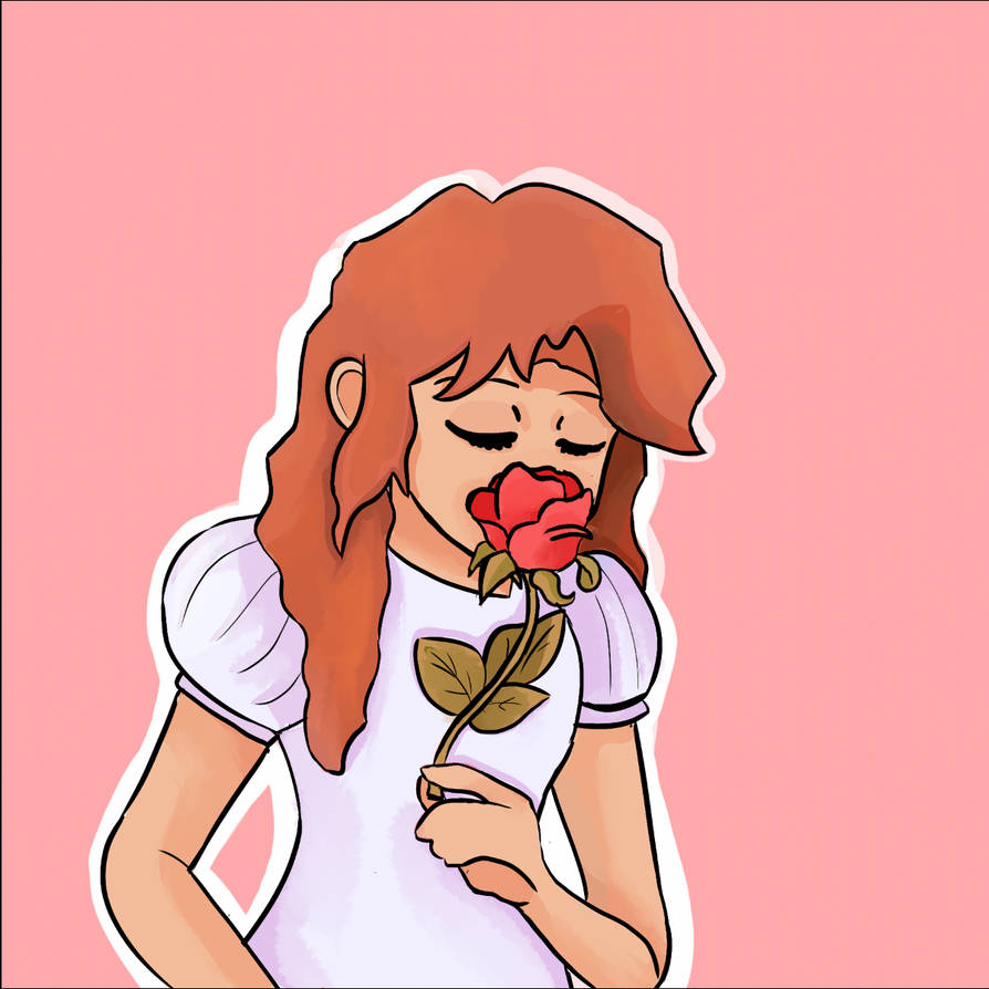 Smelling a Rose by DemonicDrolf on DeviantArt