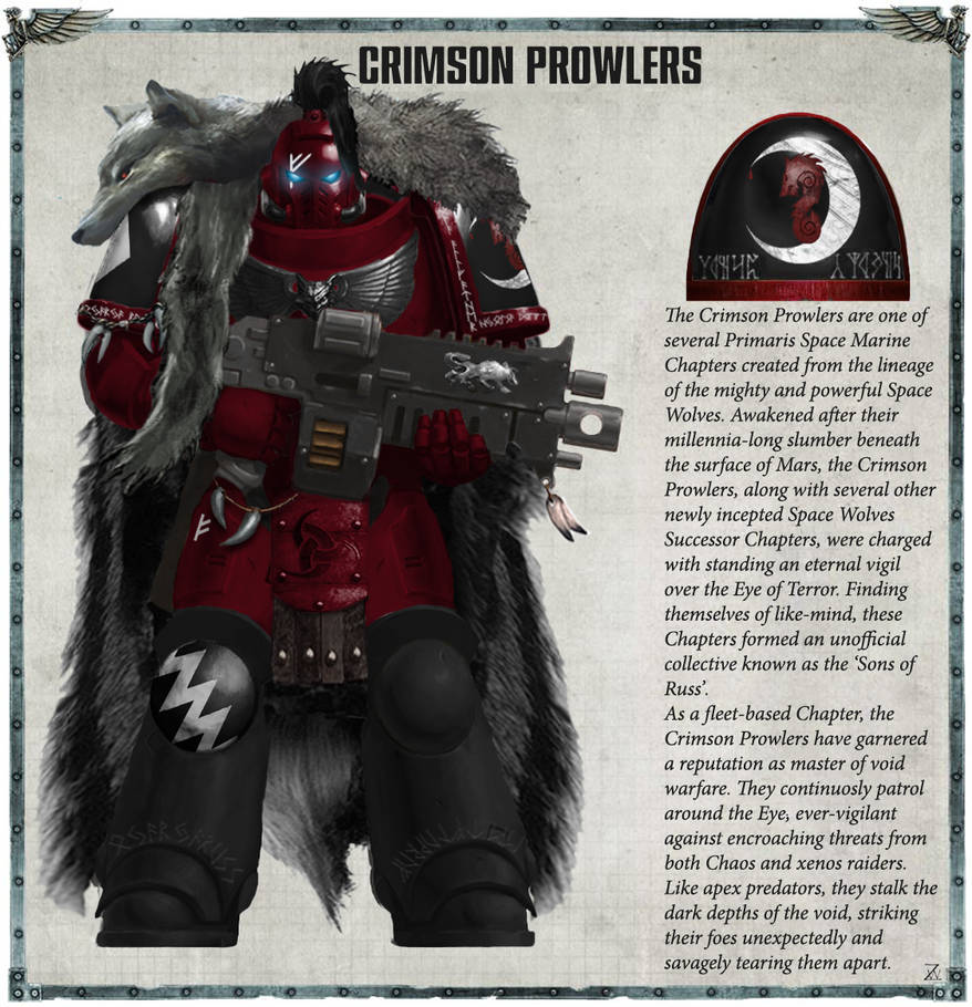 Crimson Prowlers Card by Algrim-Whitefang on DeviantArt