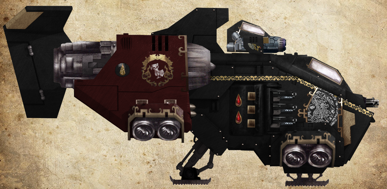 Blood Raspberry Naval Blood Bearers Stormraven Gunship by Algrim-Whitefang on DeviantArt