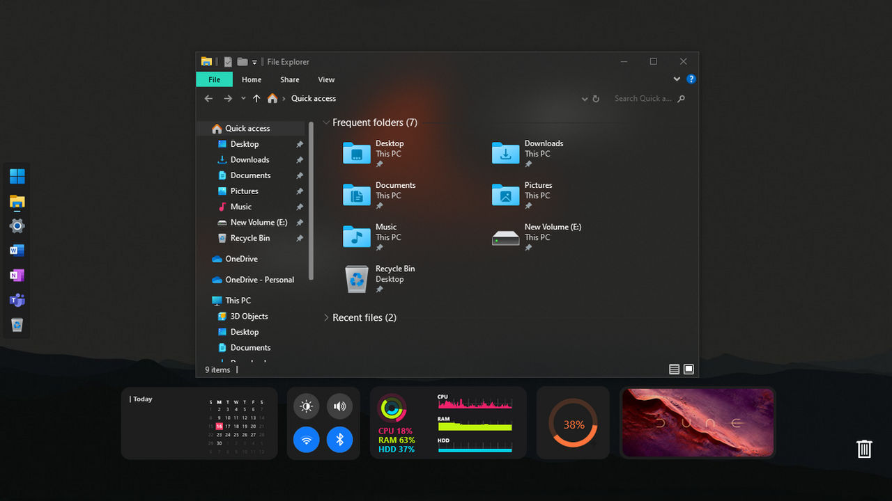 Windows 10 Explorer Glass/Blur Mica Theme by VerveZ8u on DeviantArt