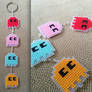 Blinky Pinky Inky and Clyde Dangly Keychain