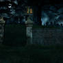 Haunted House Bg Stock