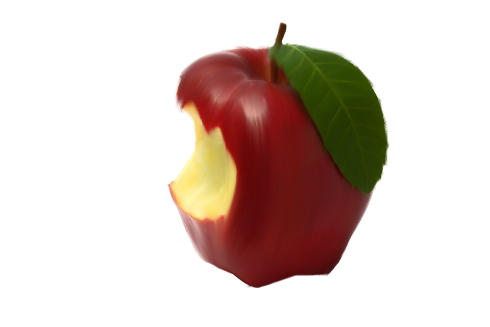 Bitten Apple Png by Moonglowlilly on DeviantArt