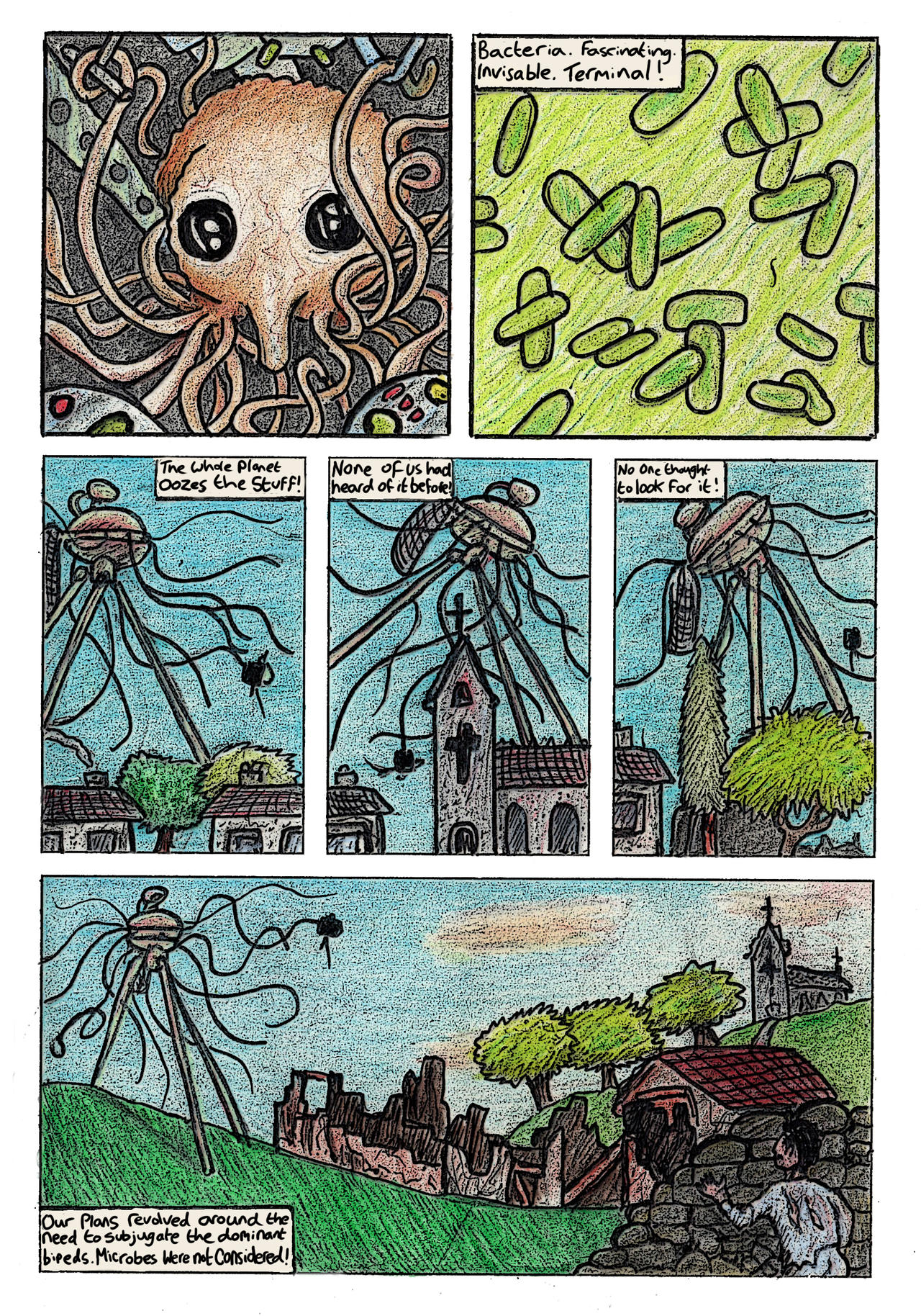 War of the Worlds comic adaptation page 2 by AtomRot on DeviantArt