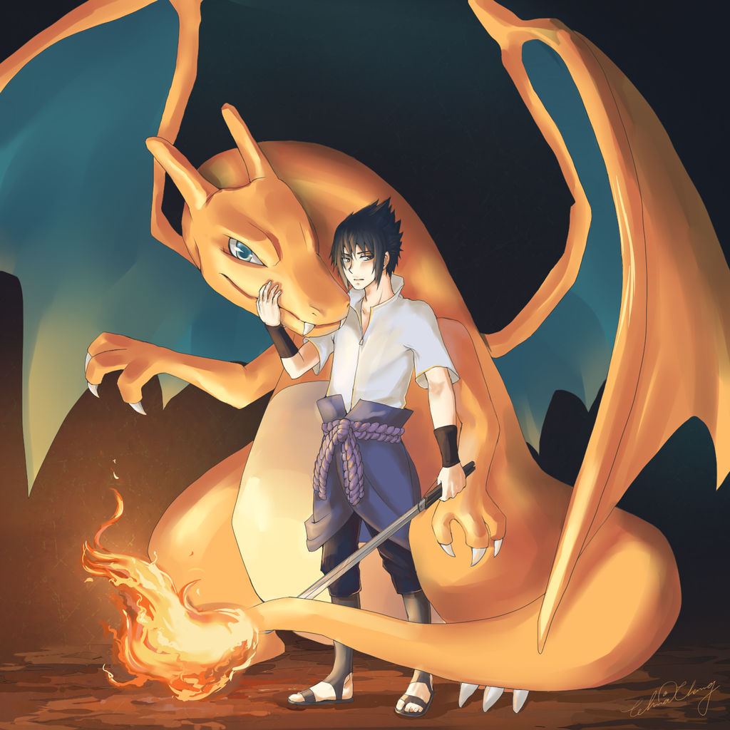 Sasuke and Charizard