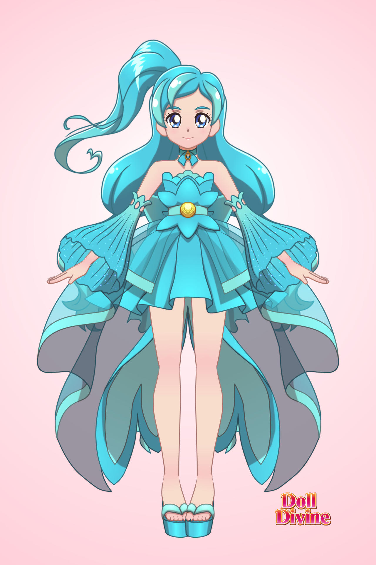 Aquamarine Cookie Pretty Cure by 2220804a on DeviantArt
