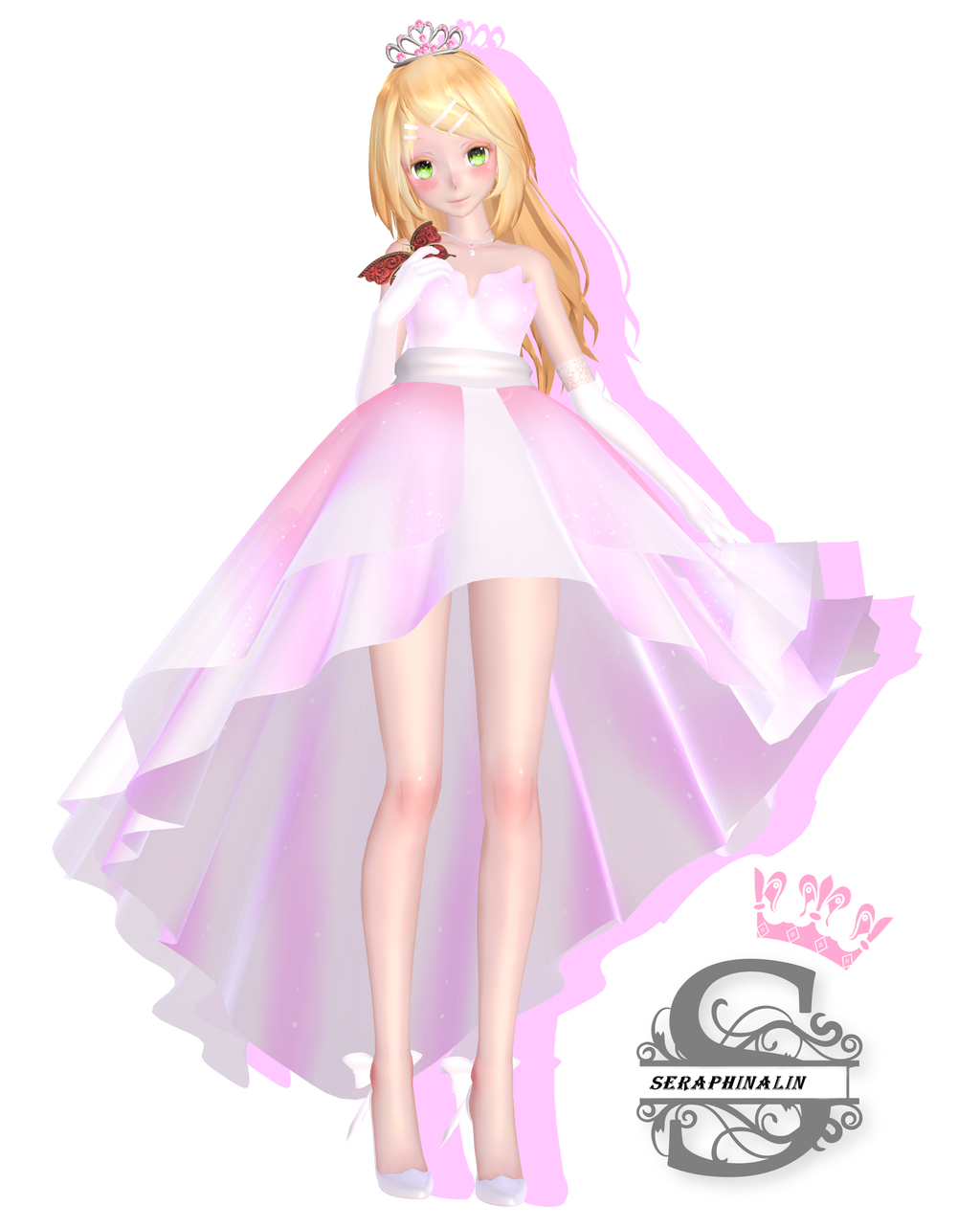 Tda Pretty Princess Rin by Evelyn-sama on DeviantArt