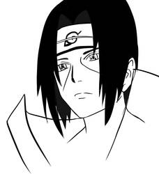 Itachi practice line art