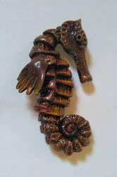 Polymer clay seahorse