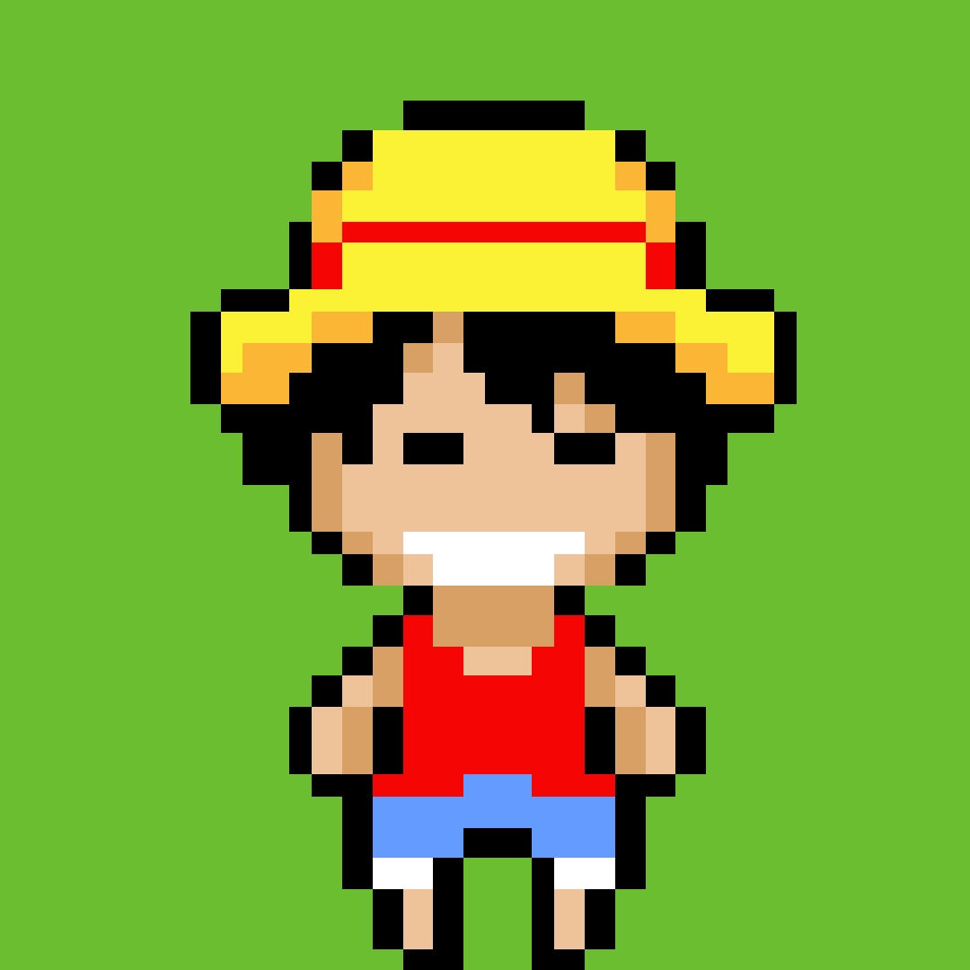 Luffy pixel art by IISpockII on DeviantArt
