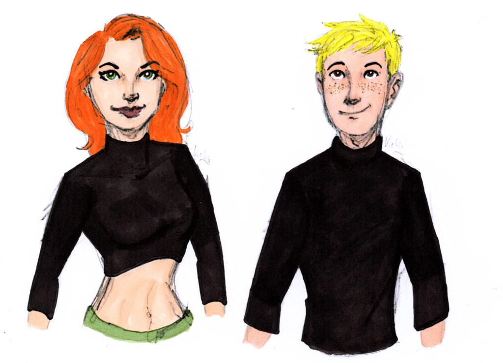 Kim Possible Ron Rapper Deviantart Kim Possible and Ron Stoppable - colored by TheArtOfDreaming on DeviantArt