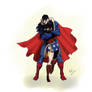 Superman and Wonder Woman hug