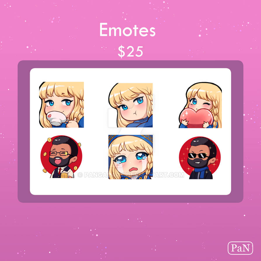Emotes Commission Open by Pangalart on DeviantArt