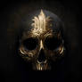 Golden skull mask