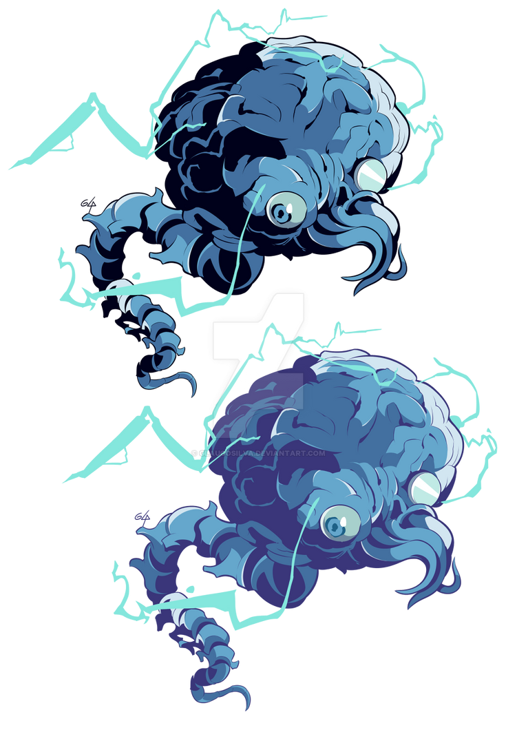 Commission: Ghost Brain by GlaucoSilva on DeviantArt