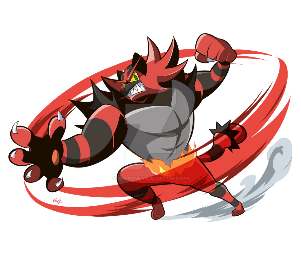 Chibi Incinaroar Commission Incineroar by GlaucoSilva on DeviantArt