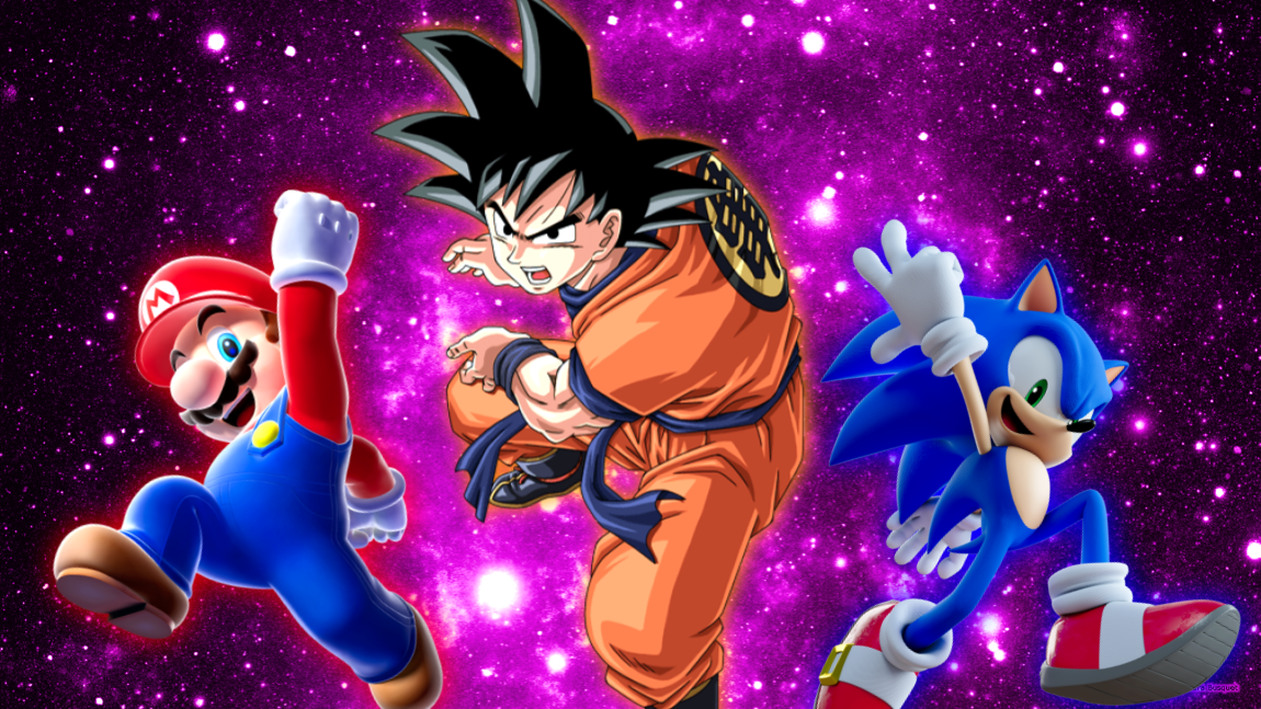 Mario Sonic And Goku Background By Peachysilver On DeviantArt mario-sonic-and-goku-background-by-peachysilver-on-deviantart