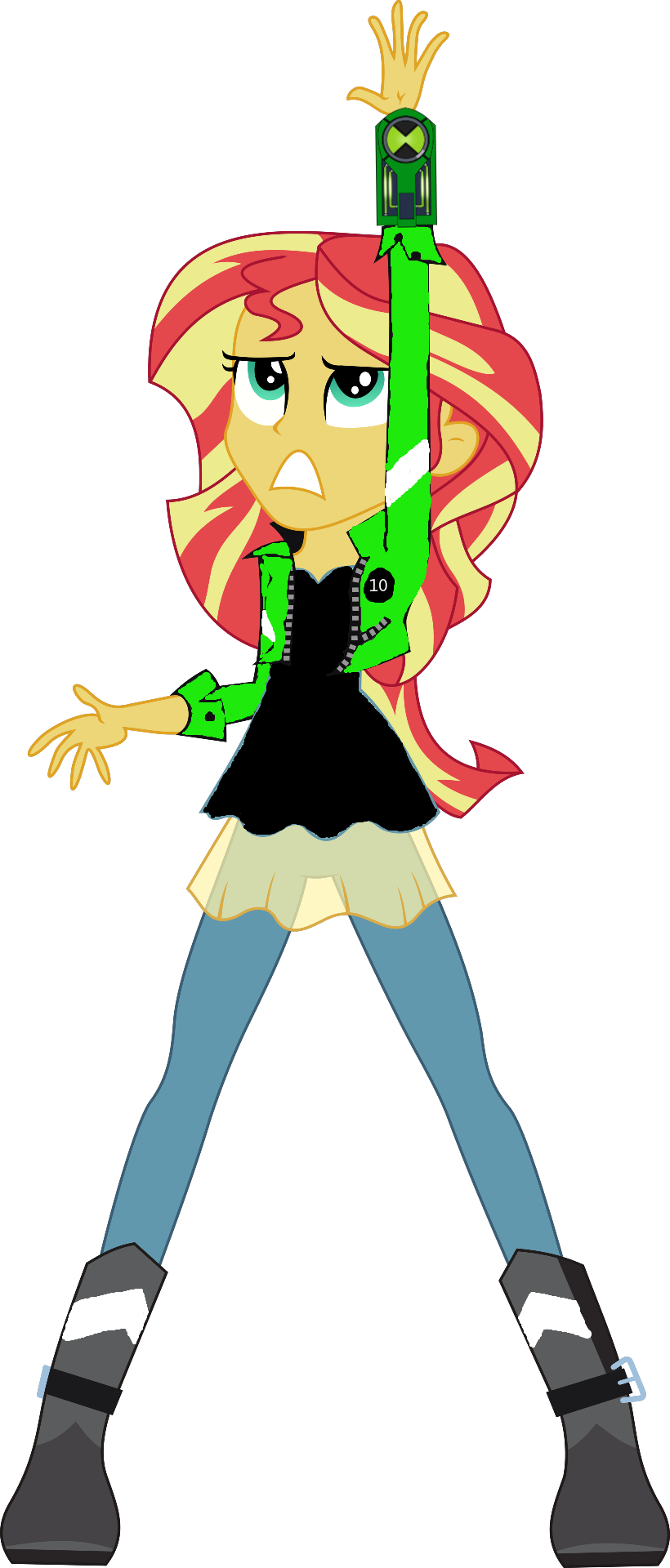 Sunset Shimmer as Ben 10 (Ultimate Alien) by TransformersFan2010 on ...