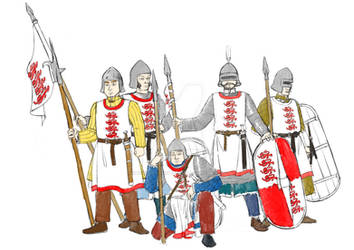 concept sketch Bricatia men-at-arms