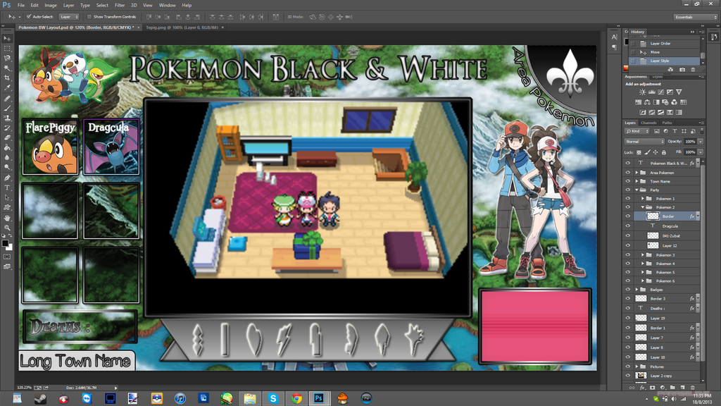 Pokemon Layout ( preview ) by MikaMori on DeviantArt