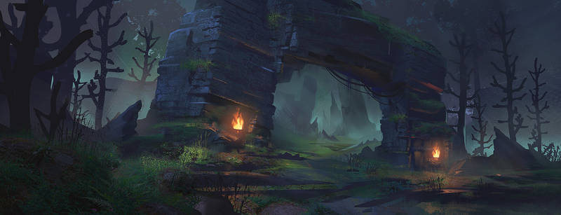 Forest Ruins: Concept Art Process