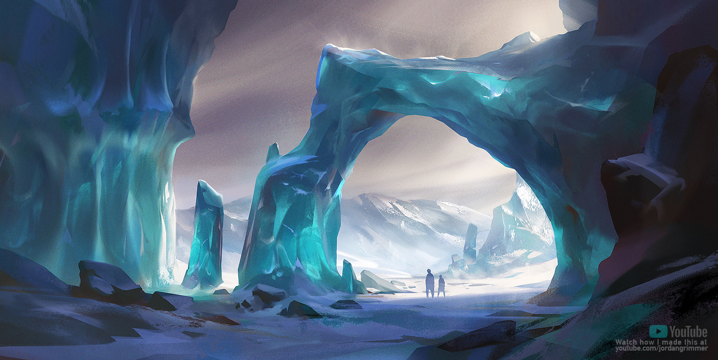 Ice Passage + Process by jordangrimmer on DeviantArt