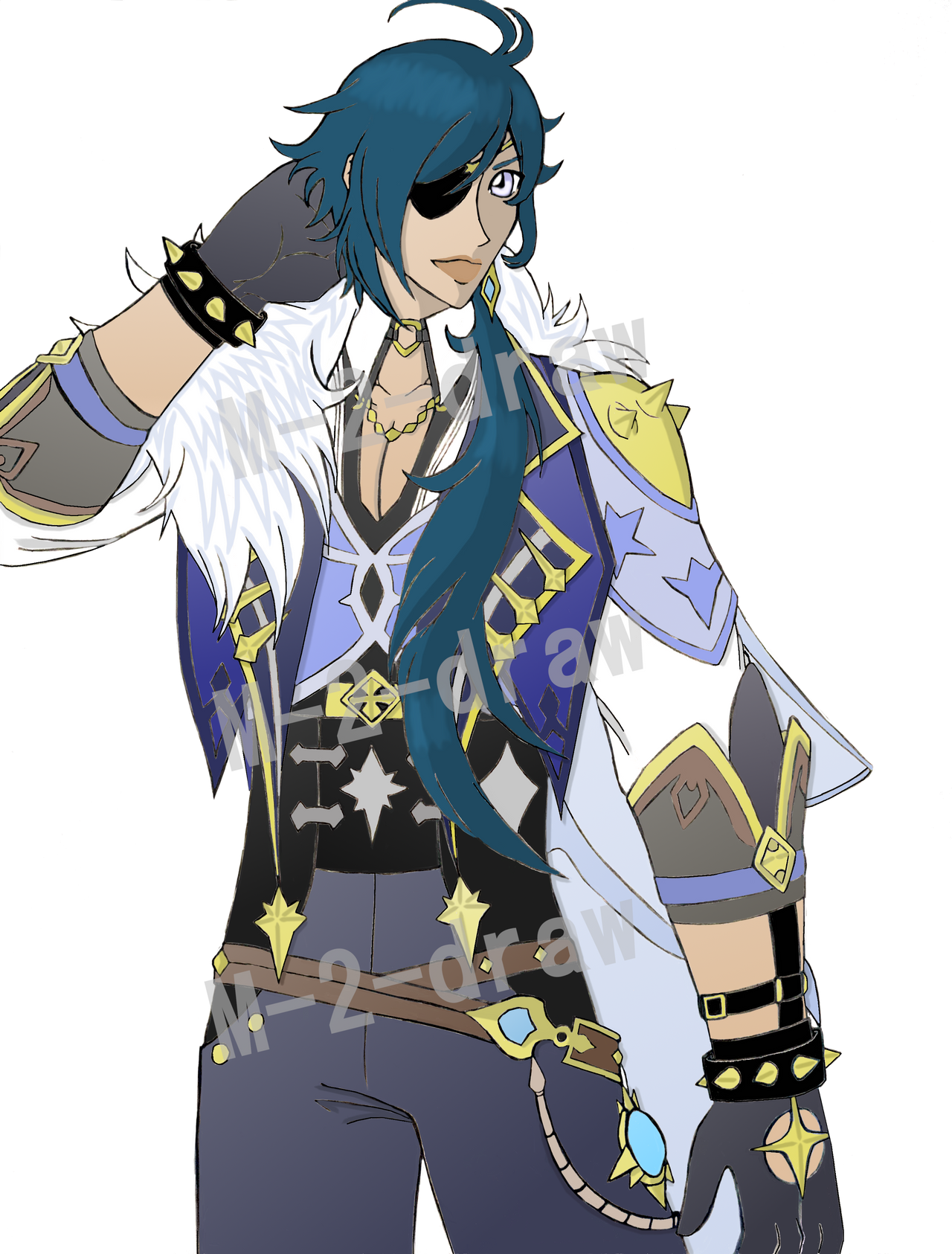 Keyea Genshin Impact Kaeya fanart by M-2-draw on DeviantArt
