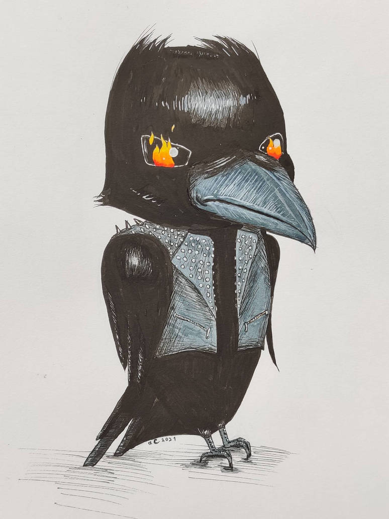 Angry raven by AvianCatastrophe on DeviantArt