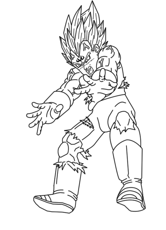 Majin Vegeta - Lineart by ChronoFz on DeviantArt  Desenhos swag, Vegeta  desenho, Desenhos de anime