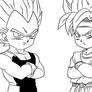 BAW: vegeta jr and goku jr