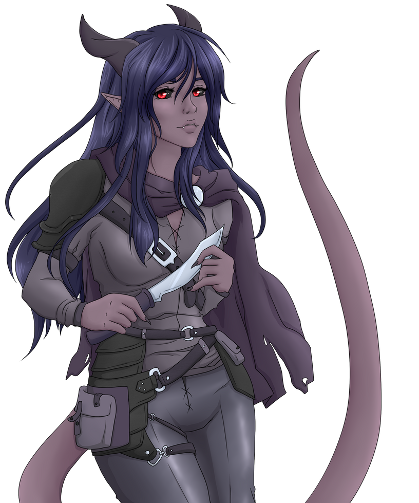 Ari - Tiefling by HypermuffinsArt on DeviantArt