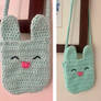 Crochet bunny handbag