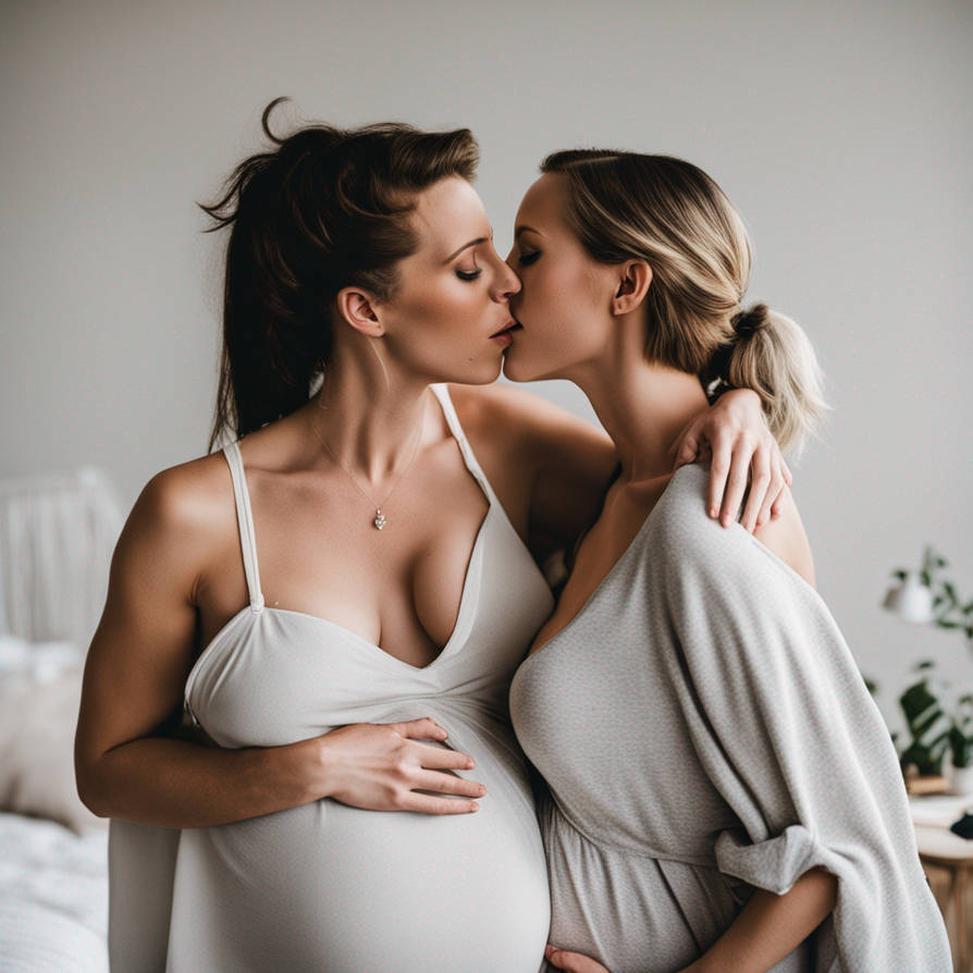 Gorgeous lesbian couple caught in bedroom