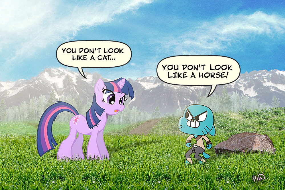 pony and gumball fighting by awesomegumball on DeviantArt